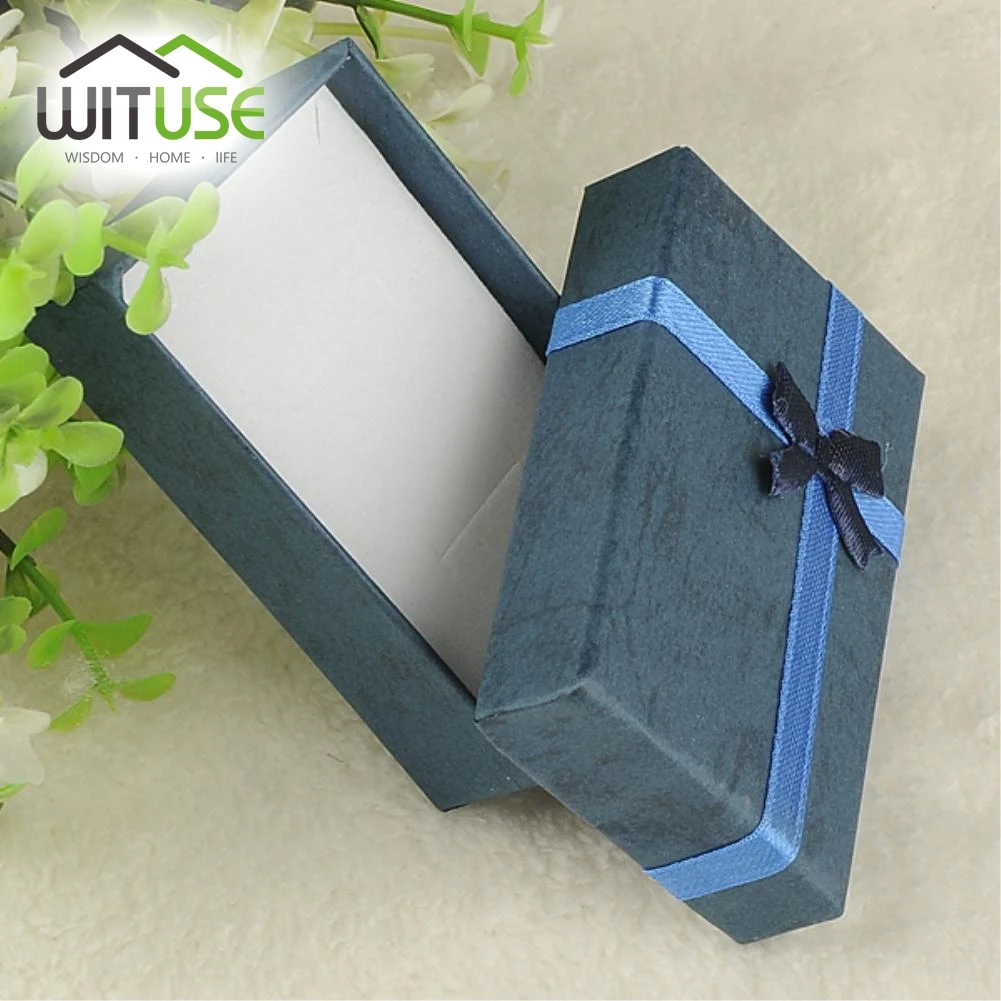 8X5CM ES4559 2 размера, синий, бежевый, розовый, черный цвет, коробка для ювелирных изделий, коробка для ювелирных изделий, браслет, подвеска, кольцо, ожерелье, ювелирные изделия, подарочная коробка - Цвет: 8X5CM ES4559