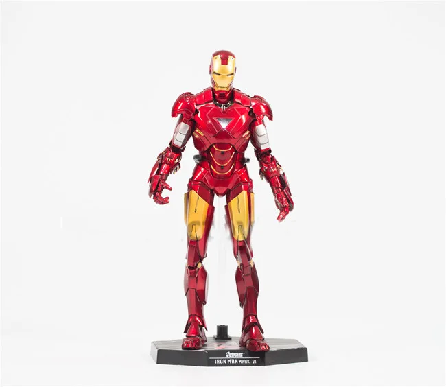 Новые с принтами &quotMarvel&quot &quotМстители Железный человек MK6 модель осанки ПВХ