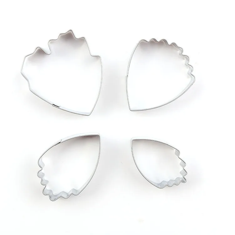 4pcs stainless Steel turning Sugar Flower Mould small Peony cutting Die DIY Baking tool | Дом и сад