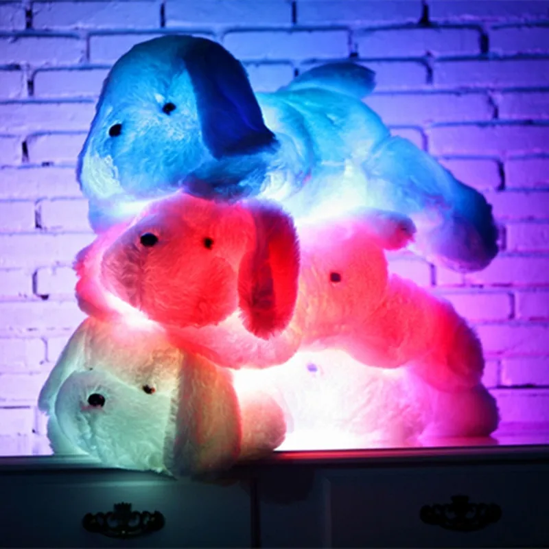 Огромный 80 см Kawaii классический светящийся плюшевый светодиодный светильник, плюшевая подушка, игрушки для детей, плюшевая кукла в виде животного, рождественский подарок