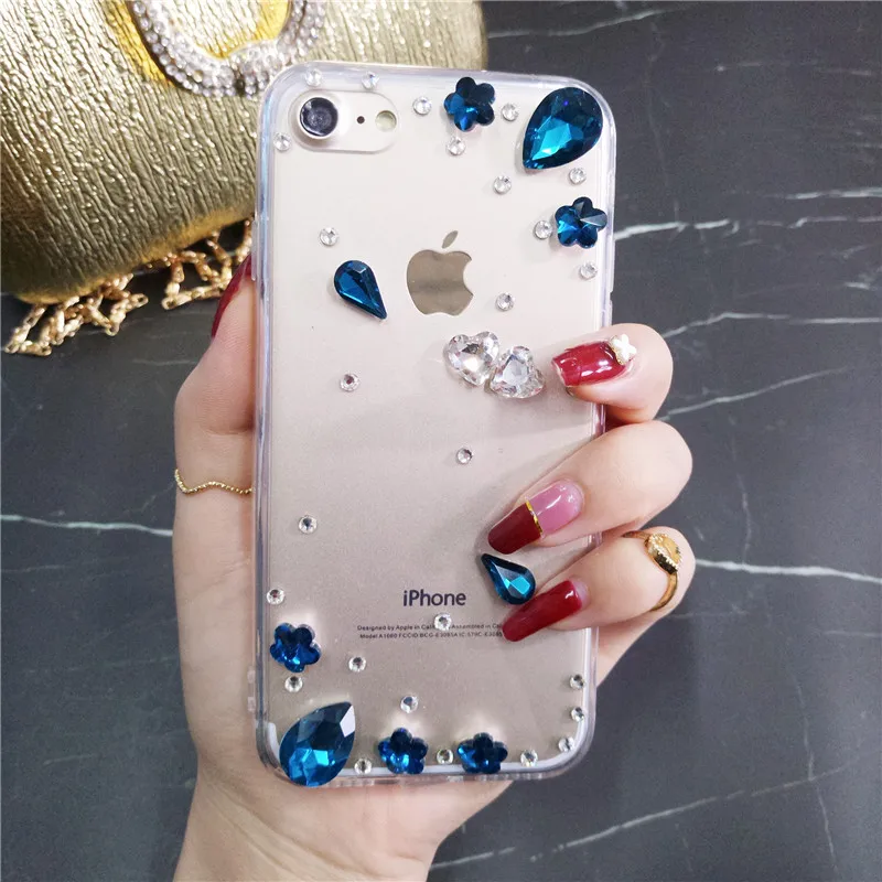 Чехол SMYiss для Iphone 6 с блестящими кристаллами стразами бриллиантами цветами