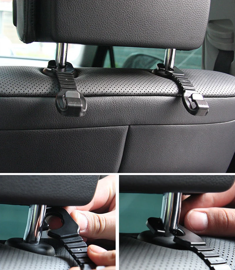 Автомобильные автомобильные крючки для заднего сиденья 1 пара тканевые сумки