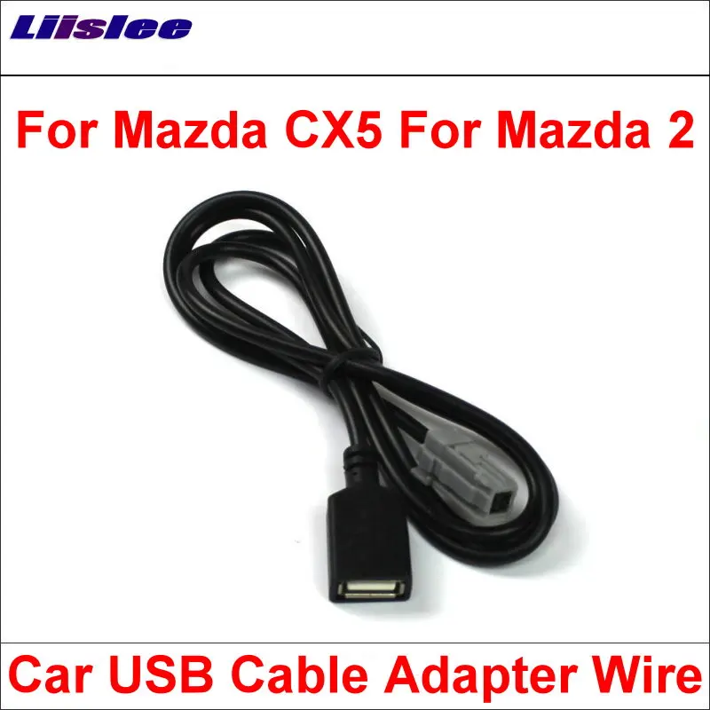 Liislee оригинальные вилки к USB адаптеру Conector для Mazda CX5 2 Автомобильное CD радио аудио