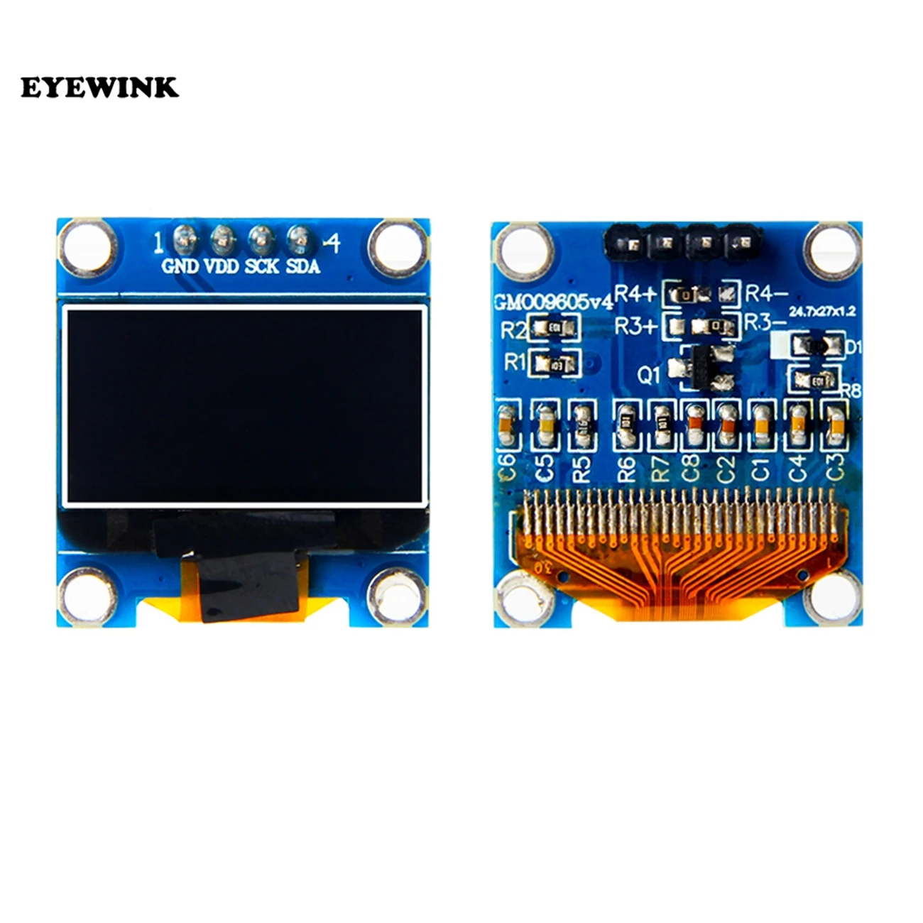 1 шт./лот 4pin синий/white128X64 0,96 дюймов O светодиодный ЖК-дисплей светодиодный Дисплей модуль для Arduino 0,9" IIC SPI общаться 3,3 V-5 V