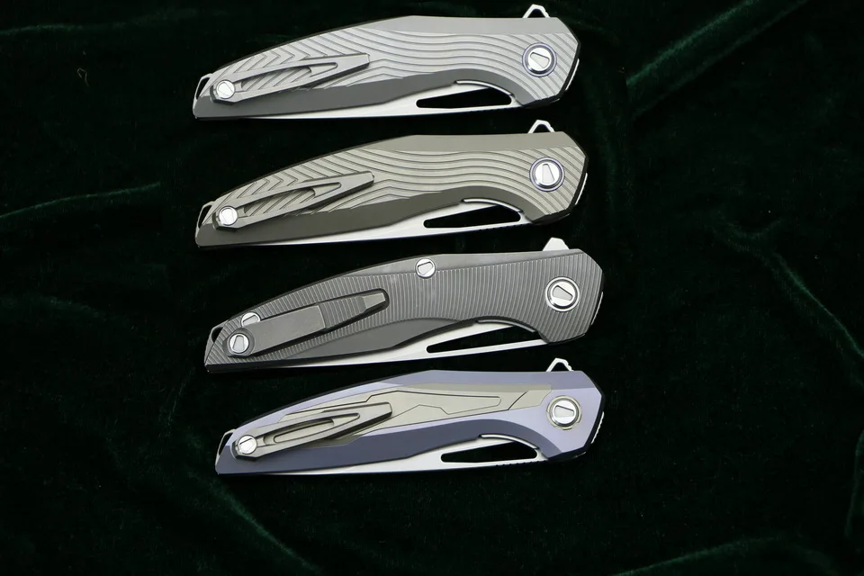 GREEN THORN Flipper F111 3D M390 blade Titanium handle Tactics folding knife outdoor camping hunting pocket fruit knive EDC tool