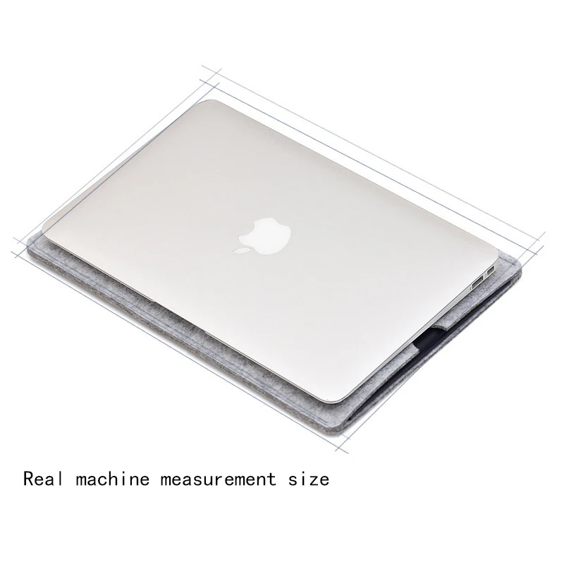 

Wool Felt 13 15.4 Laptop Sleeve Bag For Macbook Pro 13 2018 Case Air 13 2019 Retina 12 15 Cover For Xiaomi Lenovo Notebook bags