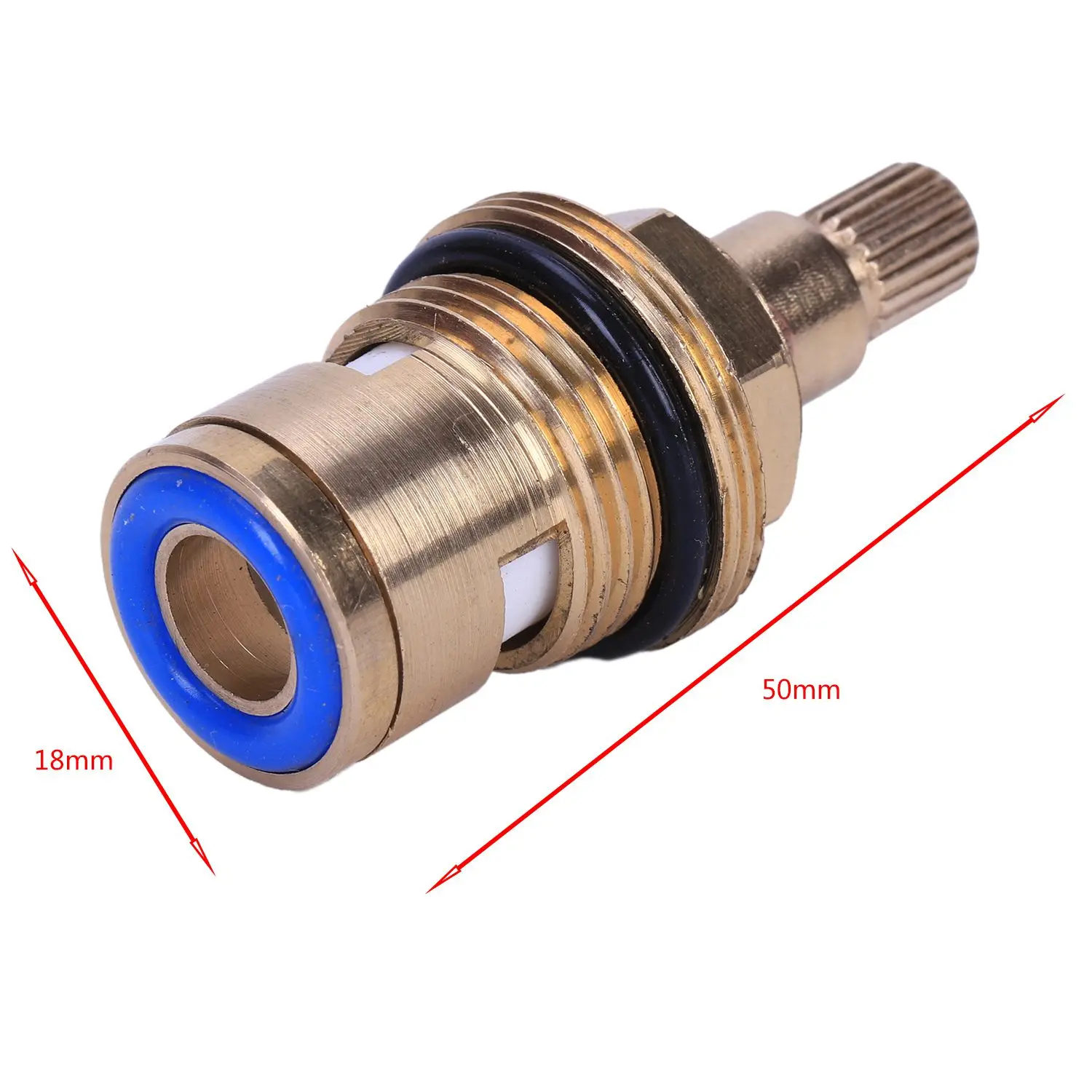 1pcs Replacement brass ceramic disc tap valve quarter turn cartridges gland insert Bathroom Faucet Accessory BSP thread 1/2 inch |