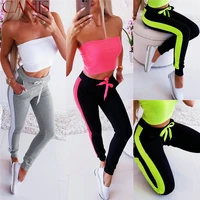 women high waist sport pants print fitness gym stretch trousers us running jogging harem pants
