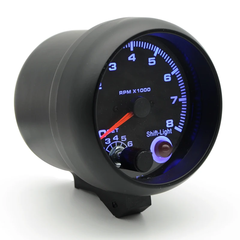 Тахометр 3 75 дюйма 95 мм измеритель оборотов в минуту черный циферблат