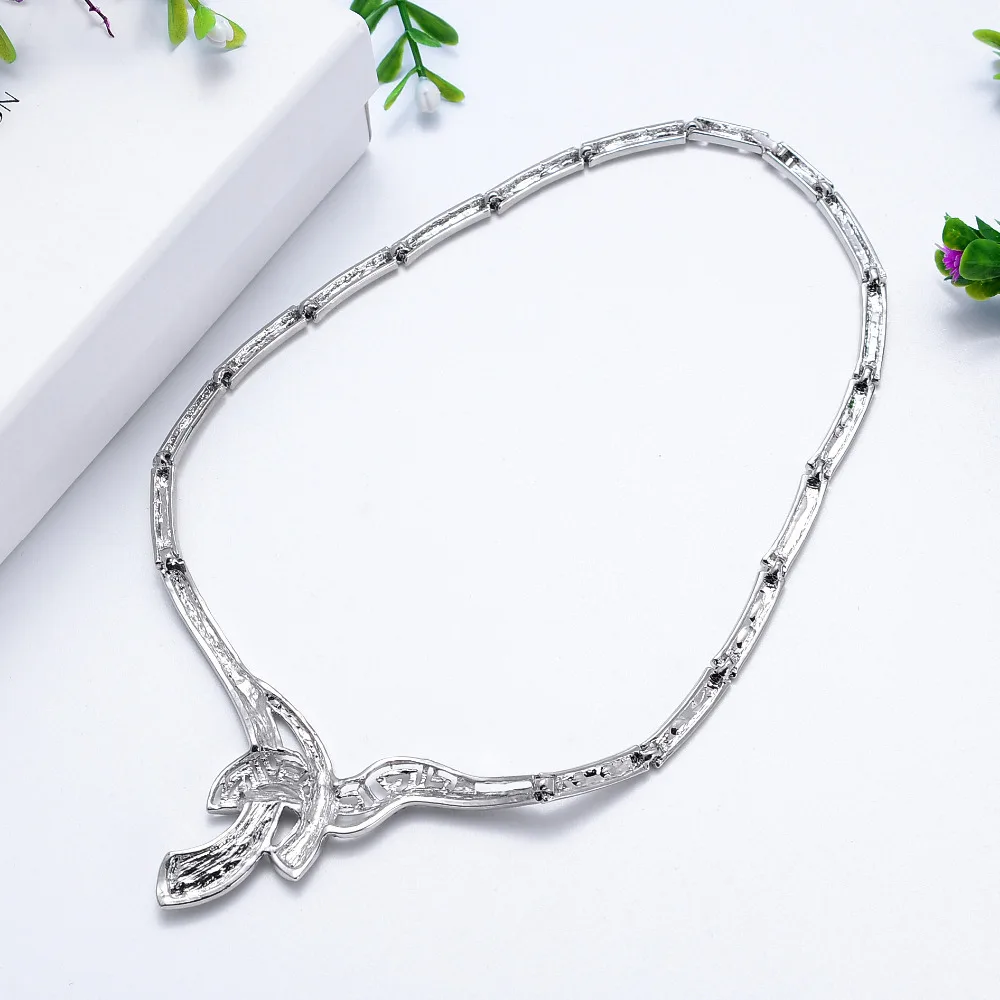 Комплект ювелирных изделий геометрический Цепочки и ожерелья Серьги