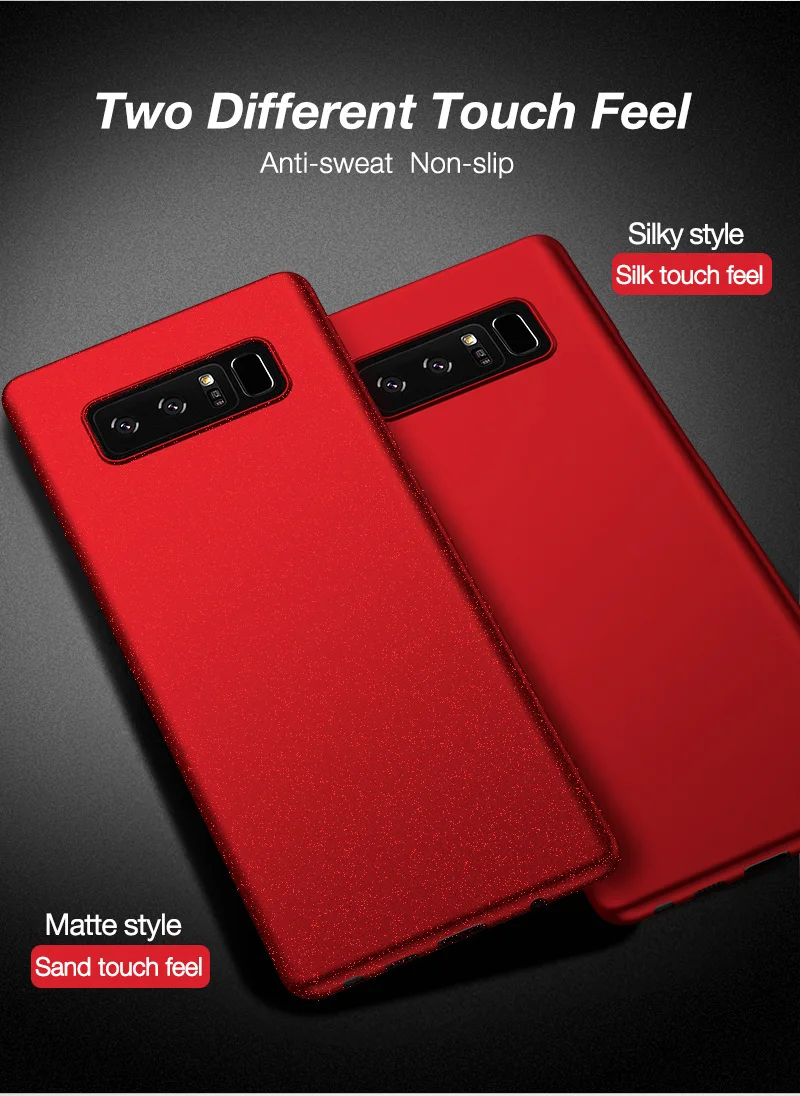 For samsung note 8 Original Cafele coque galaxy case Slim PC scrub cover note8 back cases |