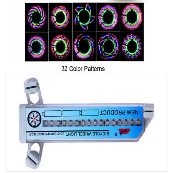 Новое поступление красочные велосипедные фонари велосипед спица велосипедного