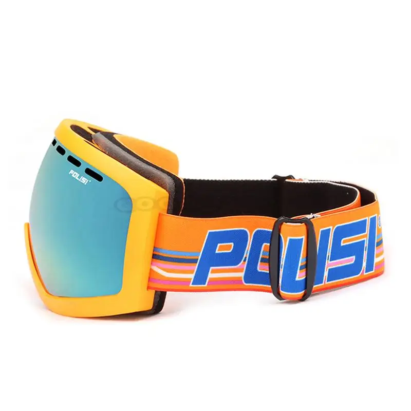 POLISI Ski Snowboard Goggles Anti-fog Double Layer Big Spheral Lens Snow Eyewear Polarized UV Protection Outdoor Skate Glasses | Спорт и