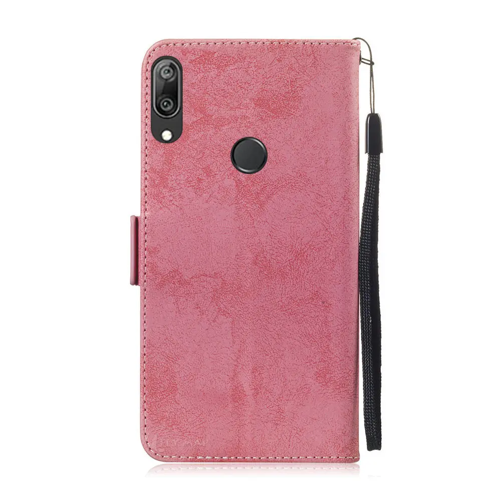 Чехол в стиле ретро для Huawei Y7 Y7Pro Y7Prime 2019 откидной бумажник кожаный чехол телефона