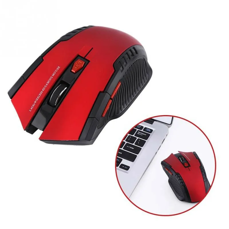 Basix Беспроводная оптическая мышь геймер Новые беспроводные мыши с USB Приемником