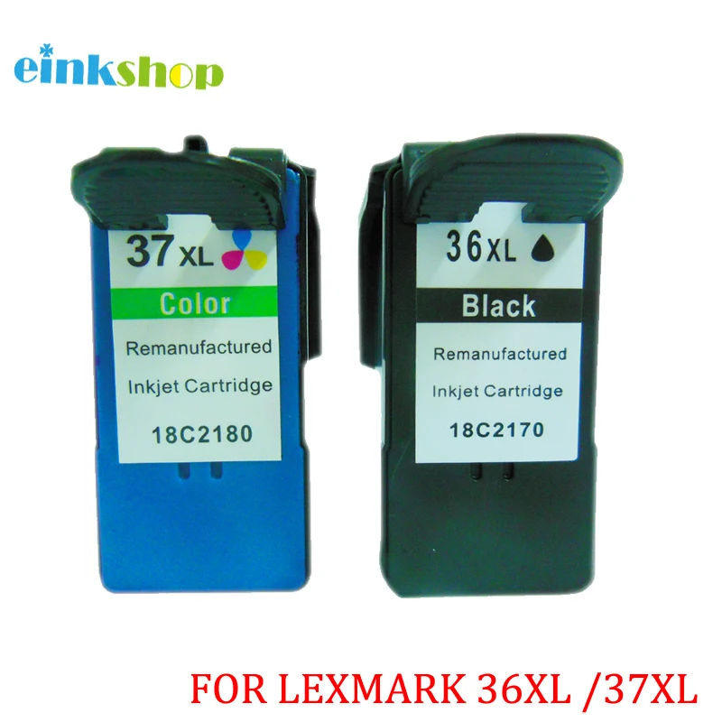Einkshop 2 шт для Lexmark 36 37 картриджи Z2400 Z2410 Z2420 X3630 X3650 X4630 X4650 X5650 X6650 X6675 | Компьютеры и
