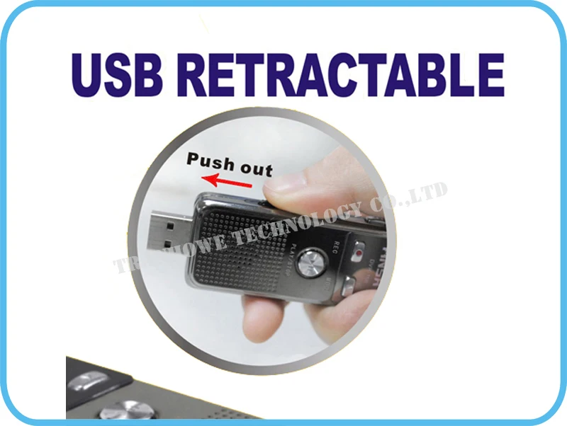 Бесплатная доставка! Цифровой диктофон 4 Гб с функцией FM-радио и MP3-плеера |