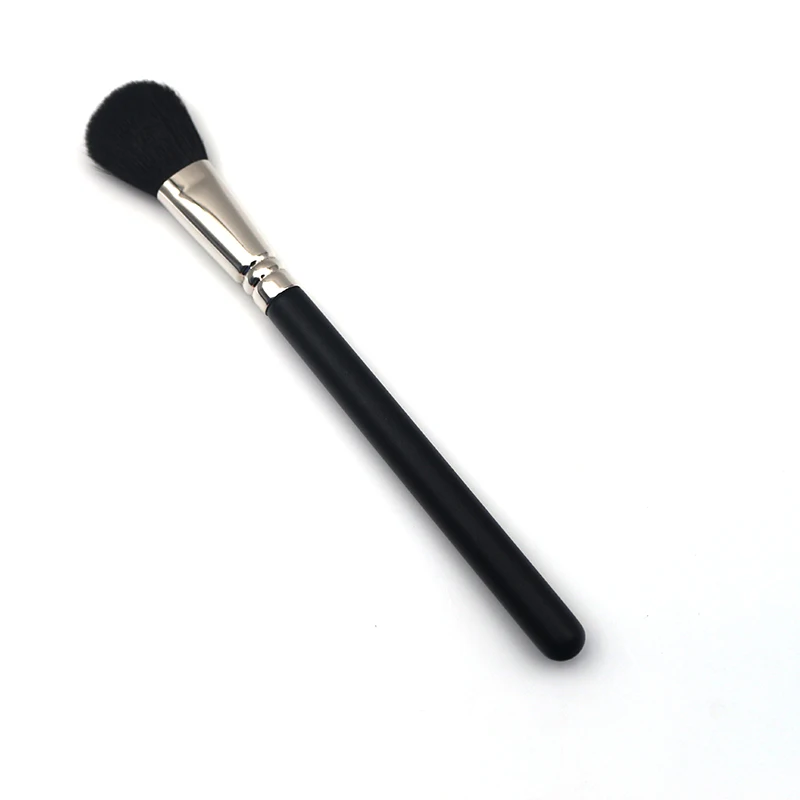Черные Мягкие кисти для румян на деревянной ручке из синтетического волокна 116