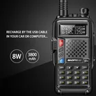 BAOFENG BF-UVB3 плюс 8 Вт Ham CB радио 10 км дальность мощный иди и болтай Walkie Talkie иди и передатчик трансивера дополнительно Зарядное устройство UV-B3 плюс