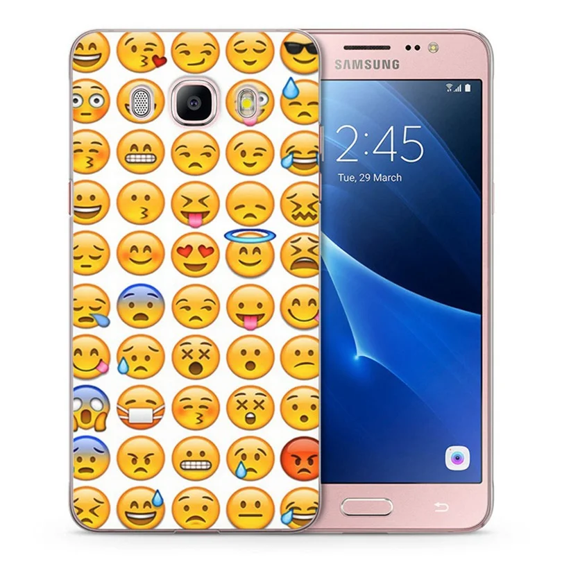 Чехол для Samsung Galaxy A3 A5 2016 2017 J1 J3 J5 J7 S8 G530 красочный чехол из ТПУ Мягкий улыбающийся