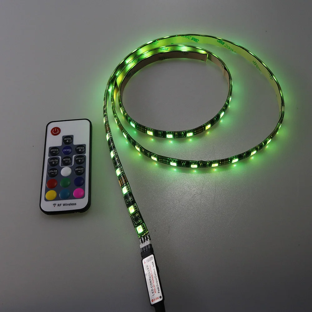 DC5V USB RGB светодиодный контроллер 17key 12A RF беспроводной мини-пульт дистанционного управления для RGB 3528 5050 smd СВЕТОДИОДНЫЙ ленточный светильник 5-24 В