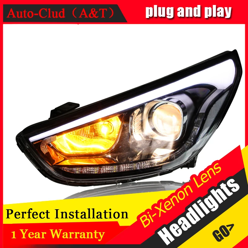 Автомобильный Стайлинг для Hyundai IX35 фар в сборе 2010-2013 bi xenon объектив h7 с hid kit 2 шт |