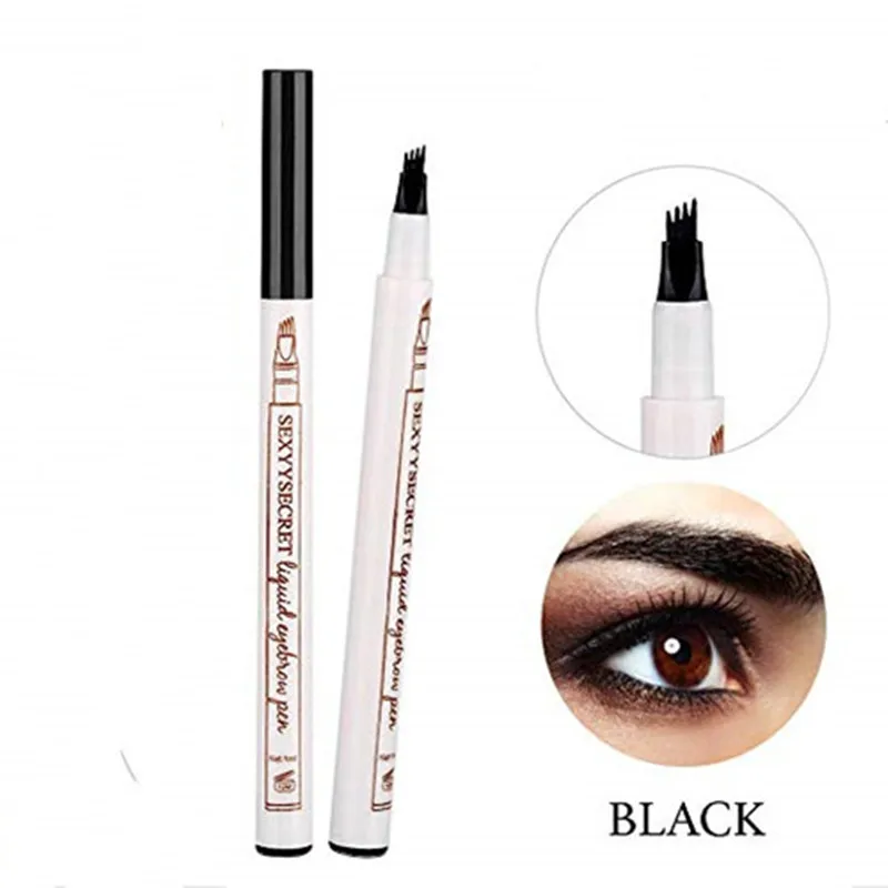 4 цвета микроблейдинг для бровей Тату ручка тонкий скетч жидкая водостойкая тату