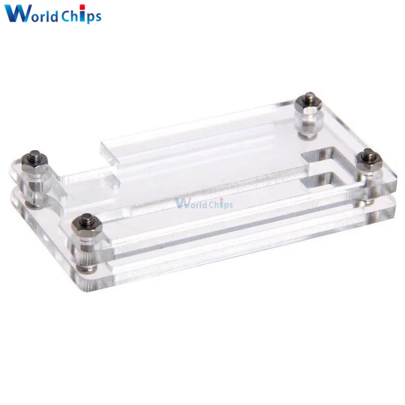 Прозрачная акриловая защитная коробка Raspberry Pi Zero с винтами и гайками|pi zero|raspberry