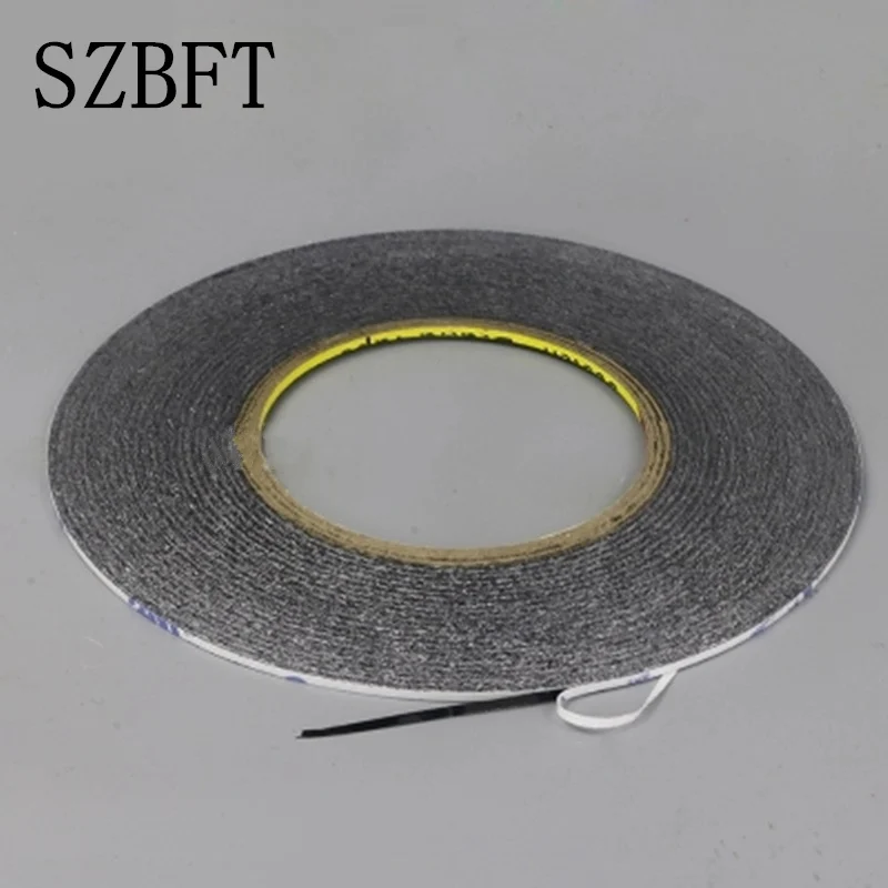 Черная Клейкая Лента размером 1 мм 3 м Двухсторонняя клейкая лента для фиксации
