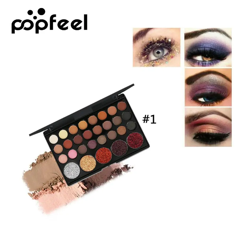 29 цветов глаз диск для теней блестки Алмазная земля Цвет мигающий порошок