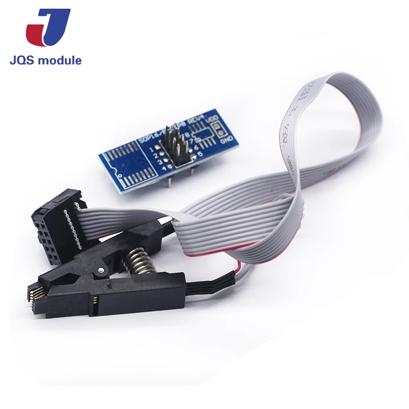 SOIC8 SOP8 СОП Формат Флэш чип зажим для проверки ИС разъем Adpter биос 24 25 93 программист