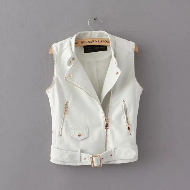 Fitaylor Новая Осенняя байкерская куртка женская тонкая черная белая мотоциклетная