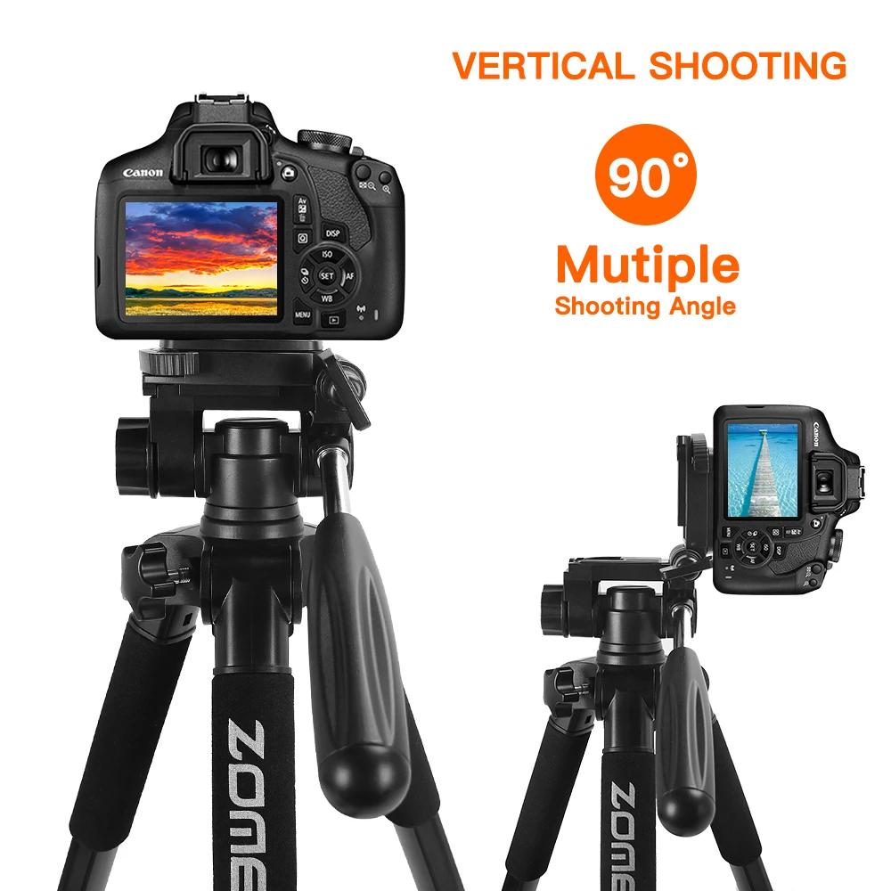 Zomei Q222 алюминиевый Профессиональный штатив монопод головка для DSLR камеры