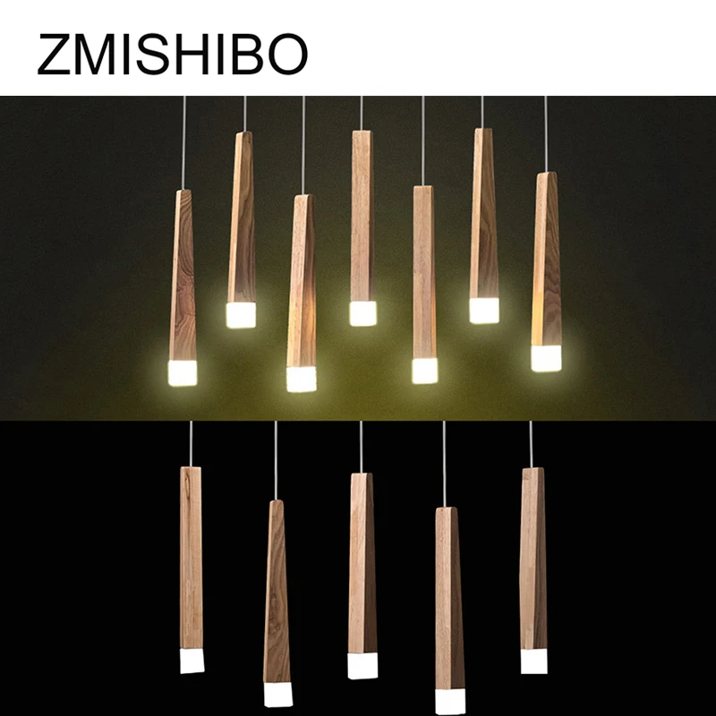 Zmisibo простые деревянные светодиодные подвесные светильники 30 см 220 В шнур 1 5