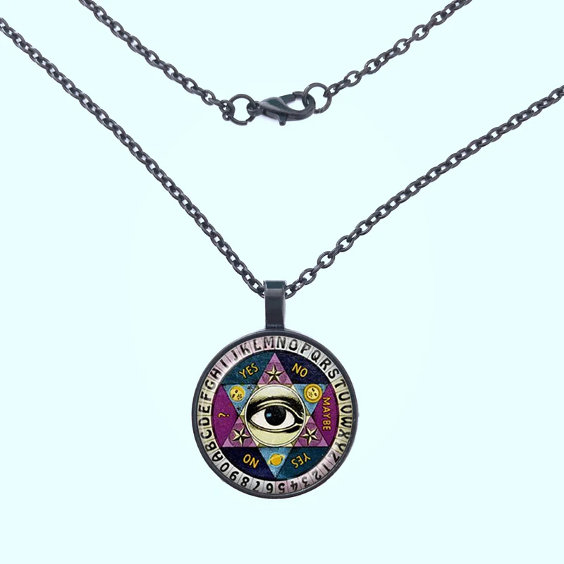 Женское Ожерелье с пентаграммой Ouija ожерелье кулоном из стекла и купола