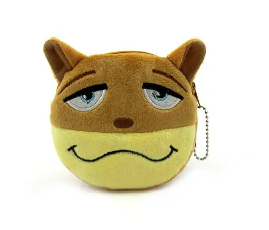 Милый плюшевый Кошелек M016 с рисунком животных лисы зайца медведя нулевой кошелек