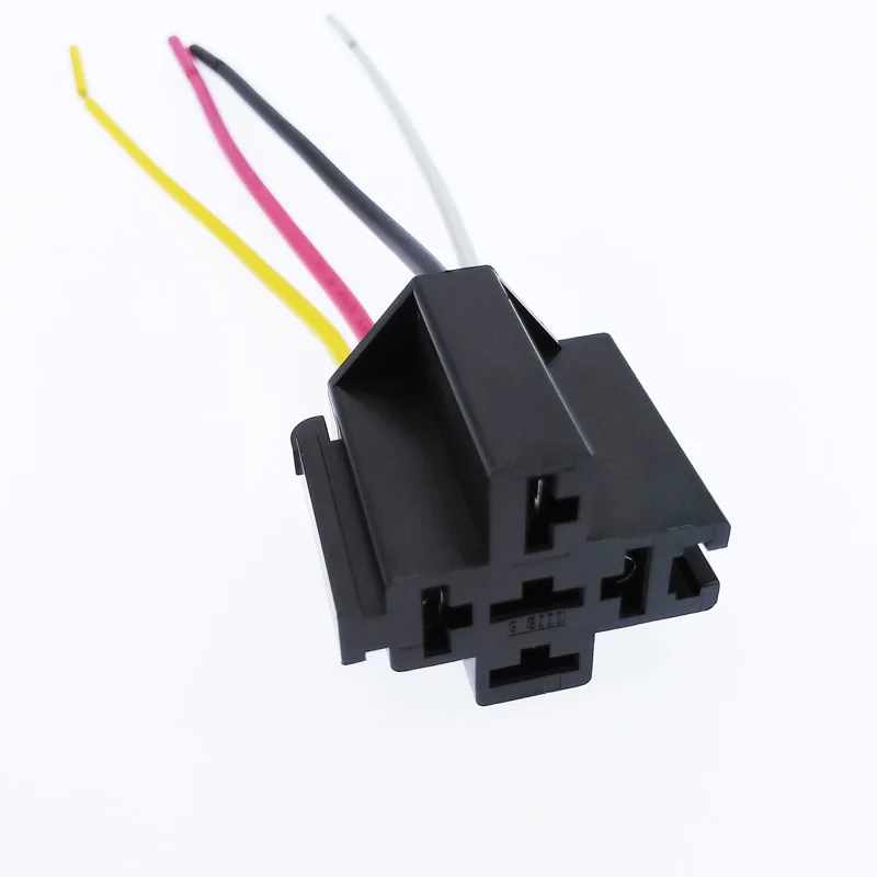 Предварительно проводной 5 Pin Реле крепление держатель гнезда цоколя 12V 40A длина линии на высоком каблуке 12 см