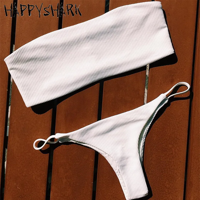 Новинка 2018 бикини бандо HAPPY SHARK новинка женские бразильские жевательные стринги