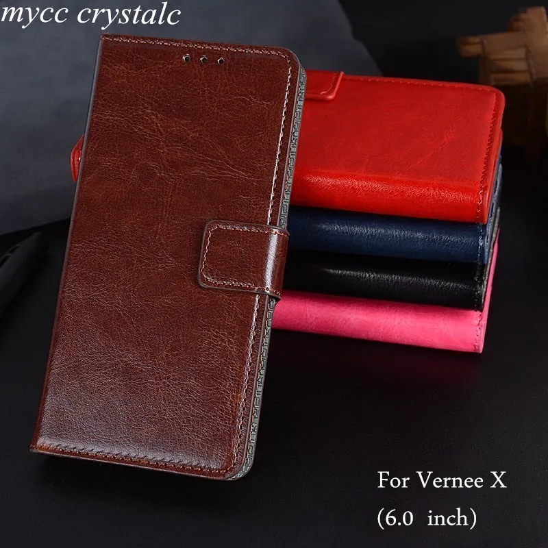 Чехлы бумажники для Vernee X роскошный флип чехол Кожаная Обложка книг с рамкой фото
