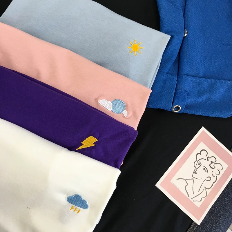Женские летние футболки, хлопок, Harajuku Kawaii, вышивка, короткий рукав, Ulzzang, уличная одежда, camisetas verano mujer, Kpop Стиль, топы
