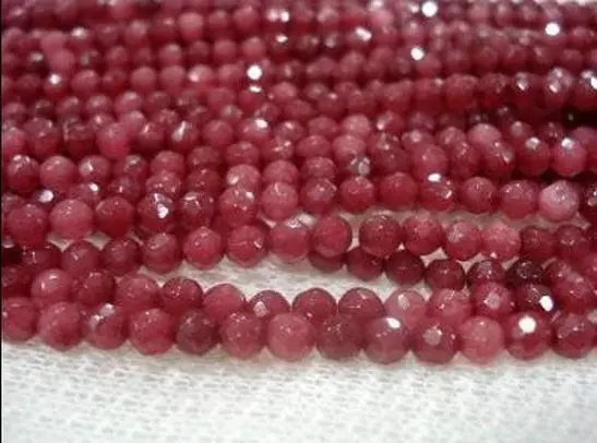 4 мм естественная бразильский рубин граненные круг драгоценные камни без тары