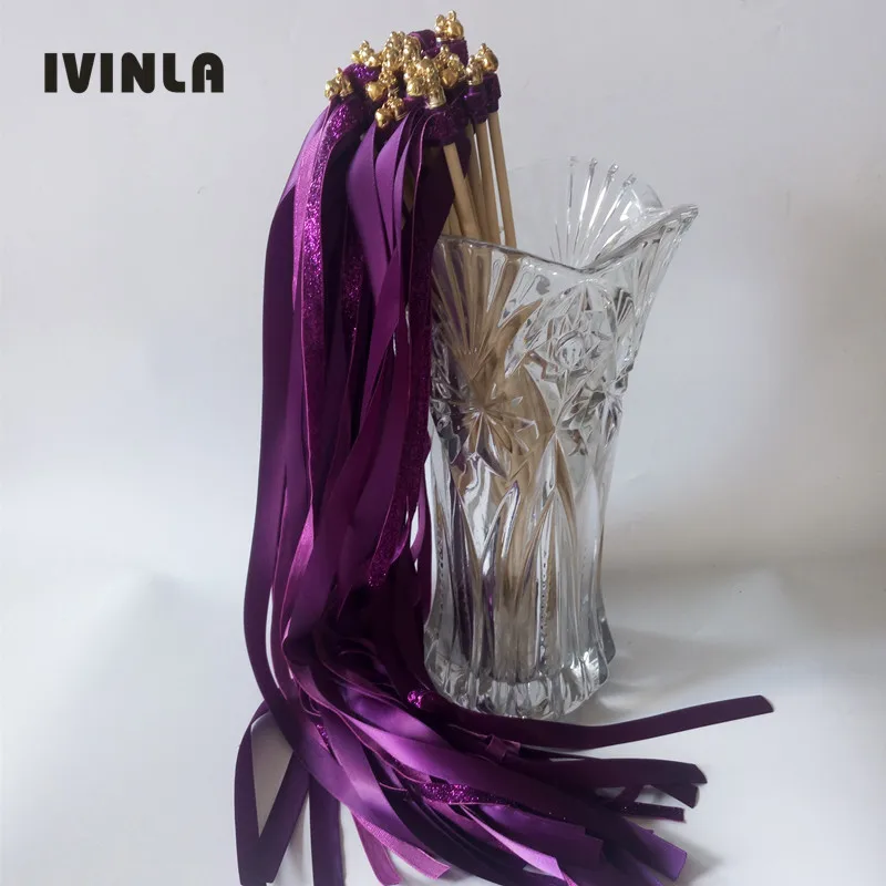 Новое поступление 50 шт./лот фиолетовая блестящая + пятнистая лента палочки