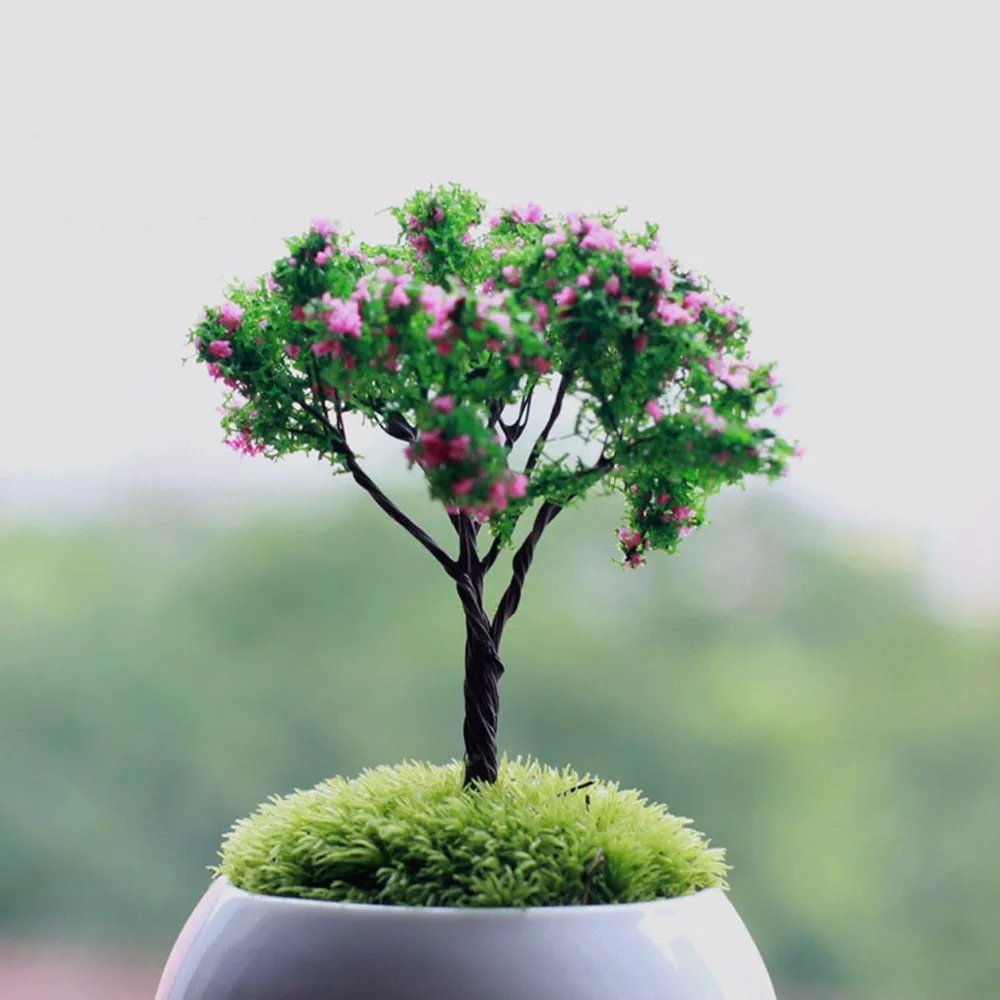 Мини дерево Фея садовые украшения миниатюры микро пейзаж изделия из смолы