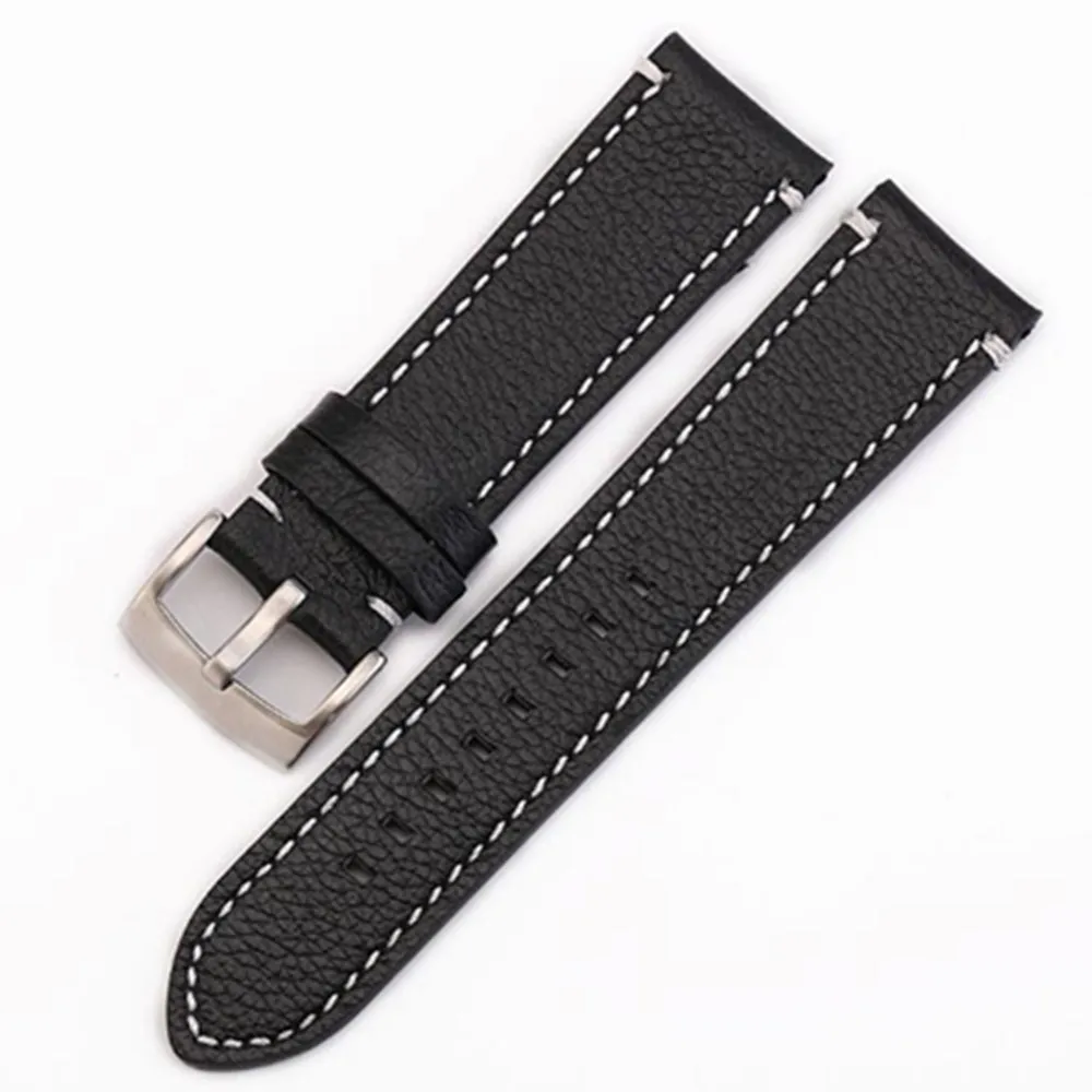 Ремешок из натуральной кожи для часов Fossil винтажный браслет наручных с пружинным