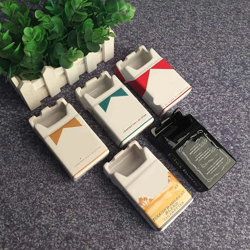 Креативный футляр для сигарет форма пепельницы Открытый Портативный поднос