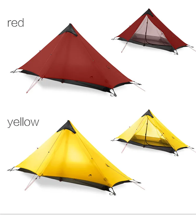 3F UL GEAR LANSHAN 1 человек наружная Ультралегкая палатка для кемпинга 3 сезона профессиональная 15D Silnylon Бесшумная палатка