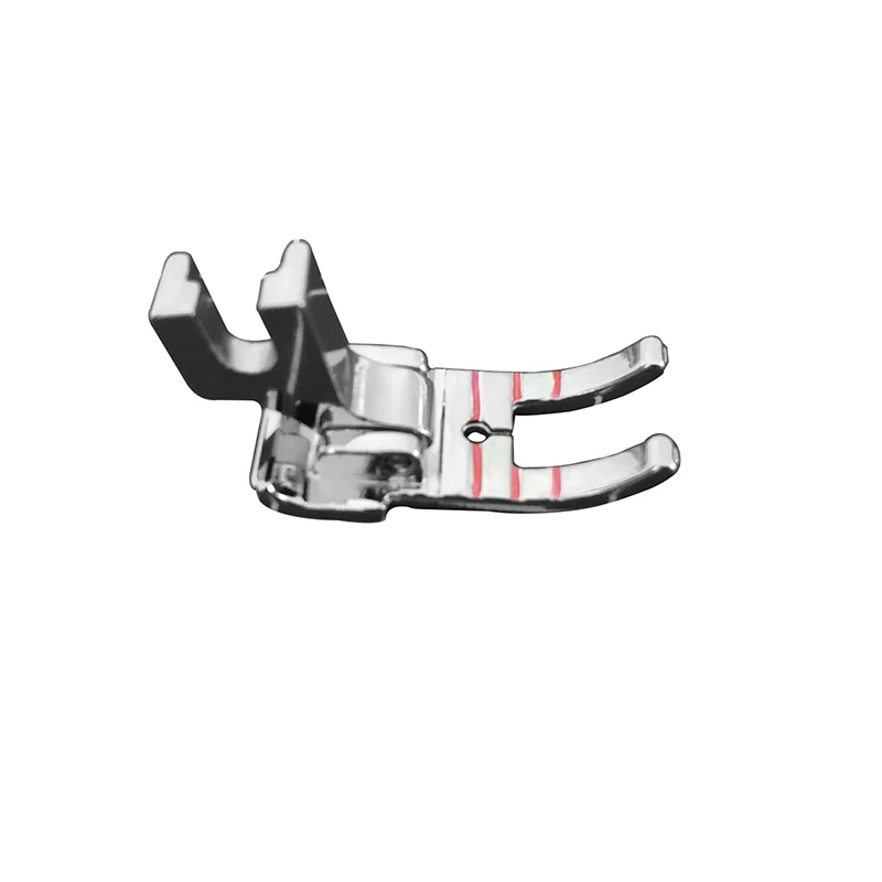 1Pcs 1/4 Straight Line Trace DIY Sewing Machine Foot with Holder New Metal Red Presser for Accessories | Дом и сад
