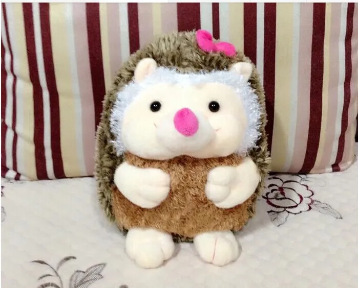 Милый розовый бант игрушка Ежик Плюшевая мультяшная Ёжик кукла девочка подарок