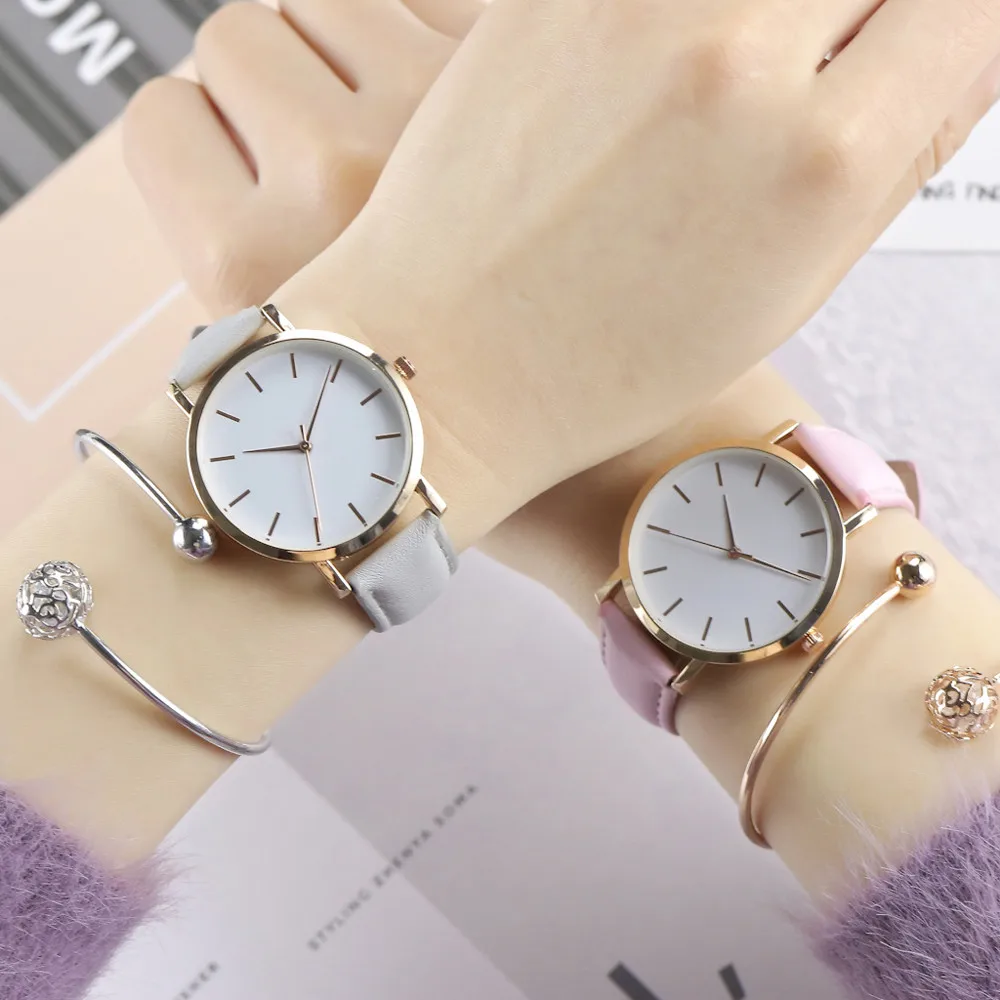Relogio Feminino женские модные повседневные Простые наручные часы женские часы с кожаным ремешком деловые простые кварцевые наручные часы Montre