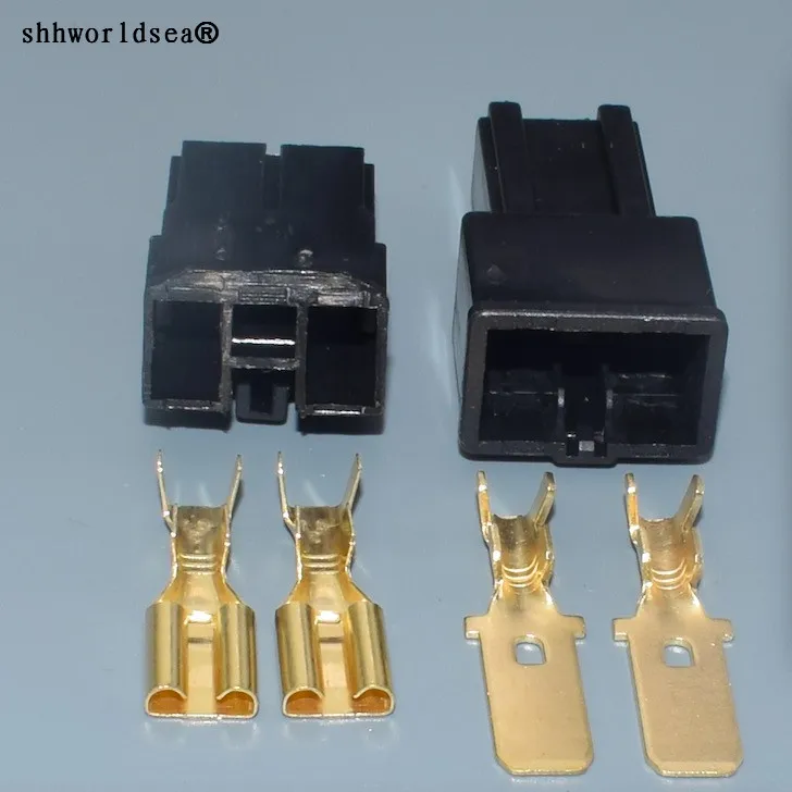 Shhworldsea 1 комплект в партии 2 Pin/способ Женский Мужской авто разъем Батарея Динамик